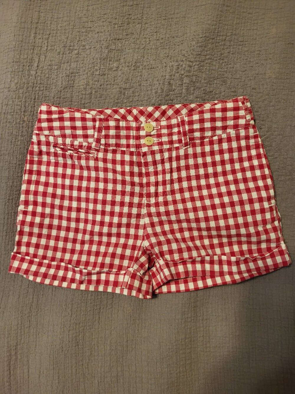 Ralph Lauren girls gingham shorts. Size 6